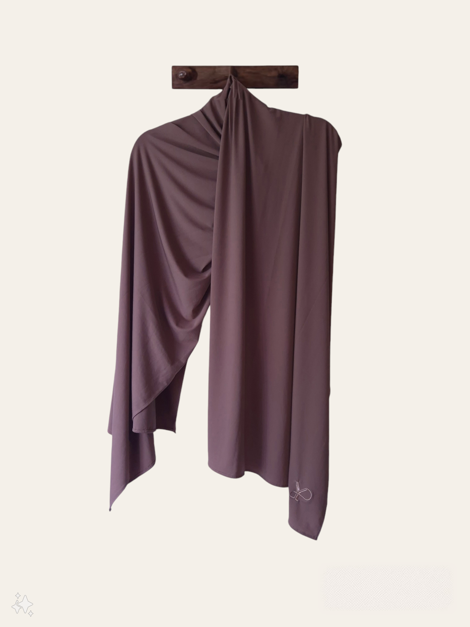 LIQUID JERSEY SCARF SANDY TAUPE